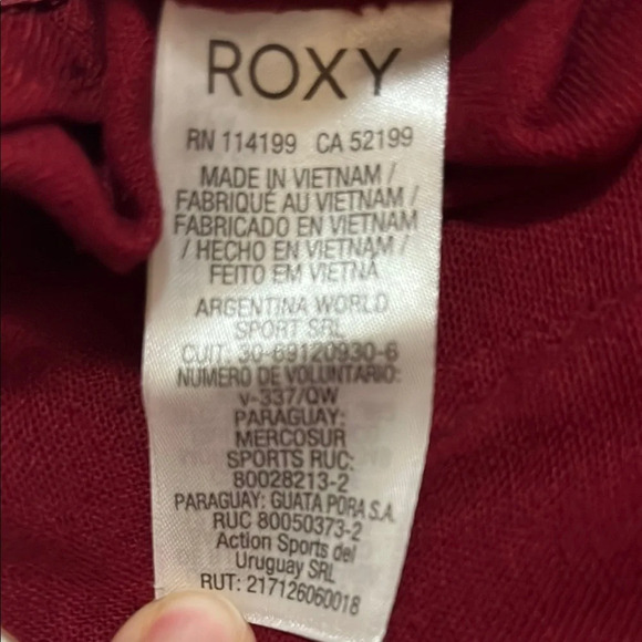 Roxy Red Linen Pants Size Medium - Picture 6 of 8